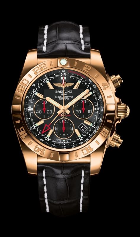 breitling rose gold leather strap|breitling leather straps.